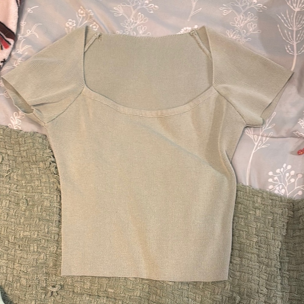 SHEIN Cream Asymmetrical Cap Sleeve Bodysuit